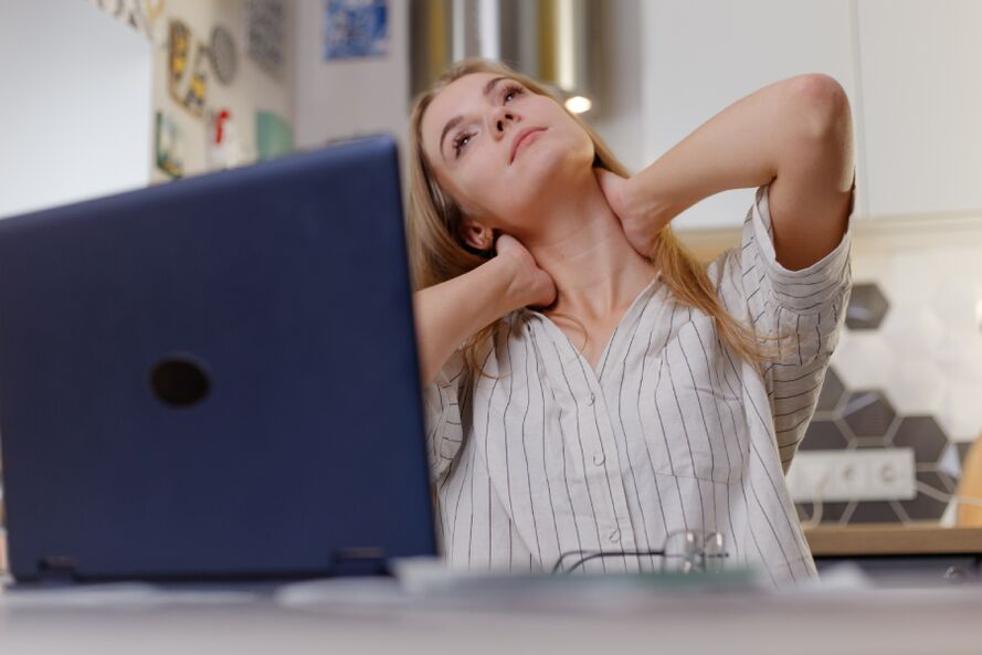 Cervical osteochondrosis often affects people who work in a sedentary position.