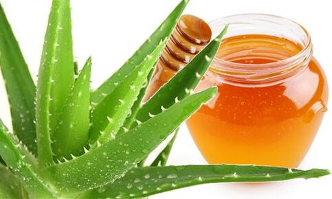 Based on aloe and honey, therapeutic compresses are made for cervical osteochondrosis. 