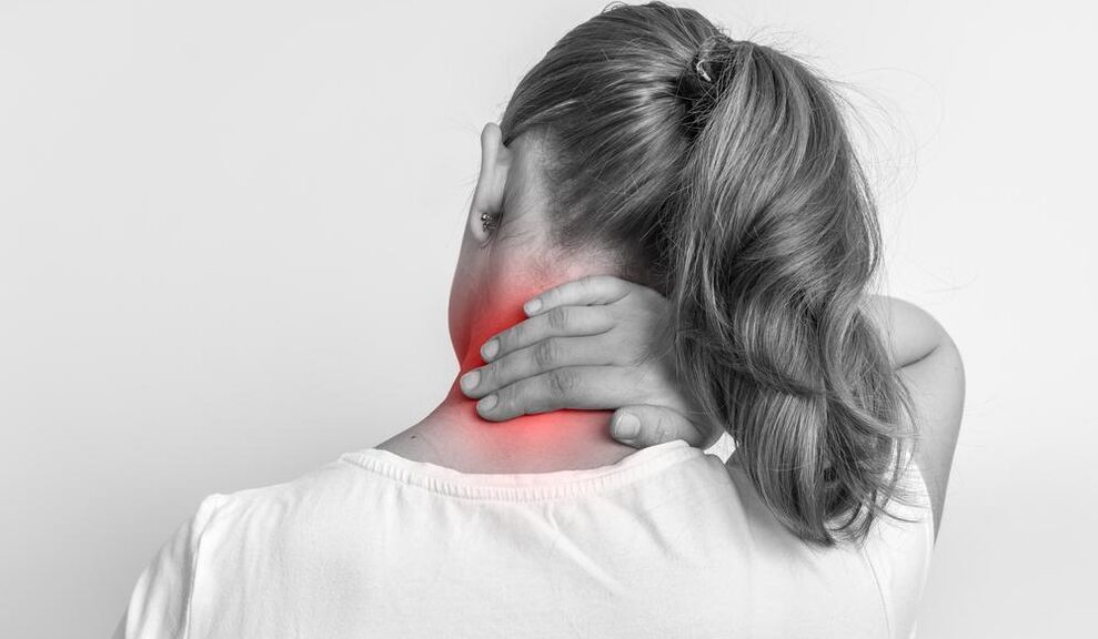 neck pain with osteochondrosis